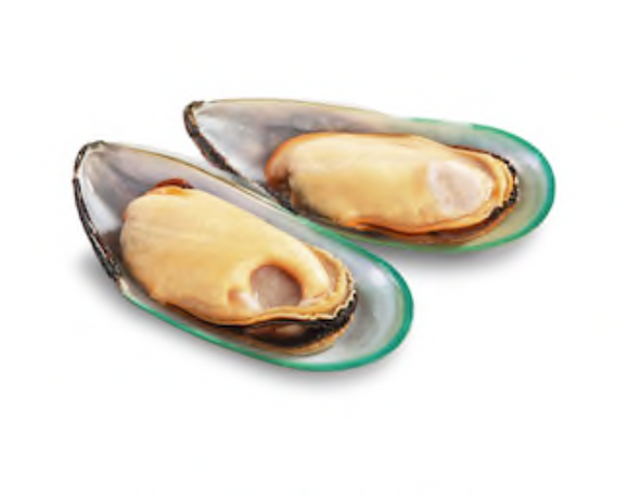 New Zealand Green Lip Mussels - 1/2 shell - 0.91 kg pack